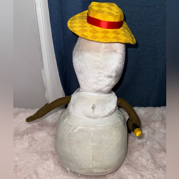 Disney Frozen Olaf Plush Toy - White and Orange (makes noise) - Picture 3 of 8